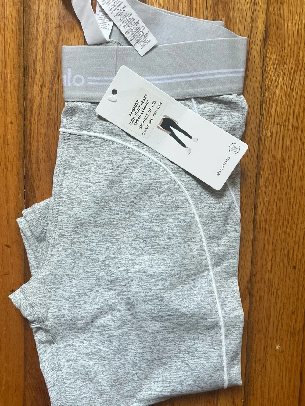 ALO Yoga Women's Gray Heather Bralette & Legging Set